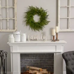 24” Mixed Fern Wreath -Michaels D252227S 14