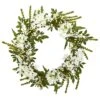 24'' White Mixed Floral Wreath -Michaels D252240S 1