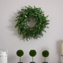 18” Double Ring Eucalyptus Wreath -Michaels D252247S 15