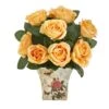 11" Orange Roses In Floral Vase -Michaels D262030S 1