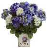 19" Mixed Hydrangea Arrangement In Floral Planter -Michaels D262056S 11