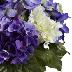 11" Mixed Hydrangea Arrangement In Vase 9 11" Mixed Hydrangea Arrangement In Vase -Michaels D262059S 3