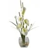 18" Calla Lily Arrangement In Glass Vase -Michaels D262064S 1