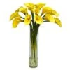 2ft. Yellow Calla Lily In Cylinder Vase -Michaels D262094S 1
