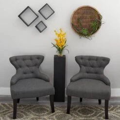 19" Yellow Dancing Lady Orchid Arrangement In Glass Vase -Michaels D262101S 15