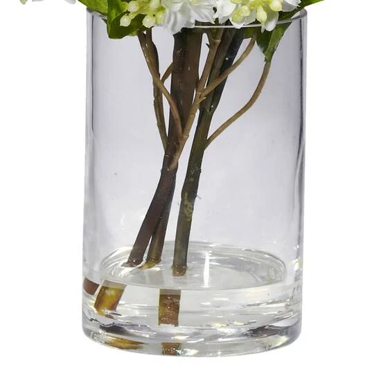 15" Lilac Arrangement In Glass Vase 8 15" Lilac Arrangement In Glass Vase - Image 6