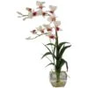 22" Pink Orchid Flower Arrangement In Glass Vase -Michaels D262112S 1