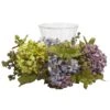 7" Mixed Hydrangea Arrangement With Vase 2 7" Mixed Hydrangea Arrangement With Vase -Michaels D262134S 1