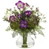 15" Mixed Morning Glory Arrangement With Vase -Michaels D262137S 1