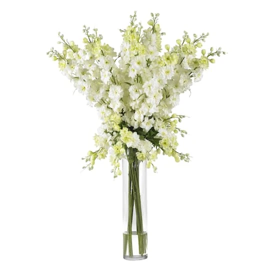 3ft. Delphinium Arrangement In Glass Vase 3 3ft. Delphinium Arrangement In Glass Vase