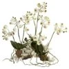 14" Mini Moth Orchid Set On Coral -Michaels D262151S 11