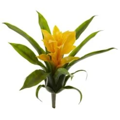Yellow Bromeliad Flower, 6ct. -Michaels D262202S 2