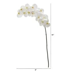 White Moth Orchid Stem, 3ct. 9 White Moth Orchid Stem, 3ct. -Michaels D262215S 12