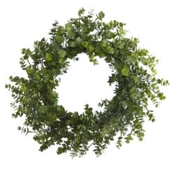 24'' Green Eucalyptus Wreath -Michaels D262237S 1 1
