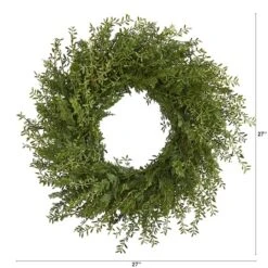 27'' Mixed Grass Wreath 8 27'' Mixed Grass Wreath -Michaels D262238S 2