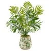 18" Mini Areca Palm Plant In Floral Vase -Michaels D262357S 1