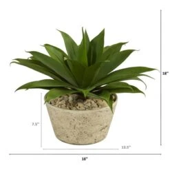 1.5ft. Agave Succulent Plant In White Planter -Michaels D262449S 2