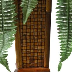 2.5ft. Boston Fern In Wood Vase -Michaels D262481S 13