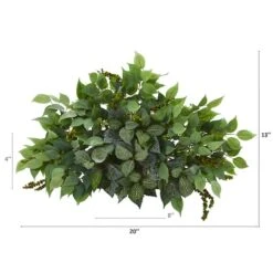 20'' Mixed Ficus & Fittonia Ledge Plant -Michaels D262583S 12