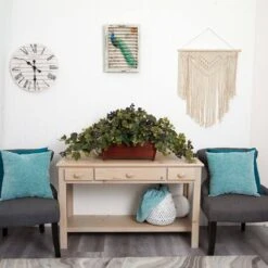 18" Grape Leaf In Rectangular Decorative Planter -Michaels D262645S 12