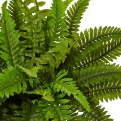 14" Boston Fern In White Planter -Michaels D262653S 12