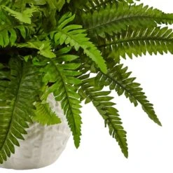 14" Boston Fern In White Planter -Michaels D262653S 13