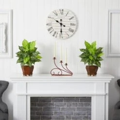 20.5" Variegated Dieffenbachia In Wood Vase, 2ct. 11 20.5" Variegated Dieffenbachia In Wood Vase, 2ct. -Michaels D262657S 14