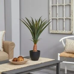 2.5ft. Agave In Black Planter -Michaels D262725S 13