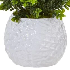 17" Boxwood In White Vase -Michaels D262752S 13