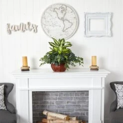 20" Dieffenbachia & Ivy In Decorative Planter -Michaels D262760S 13