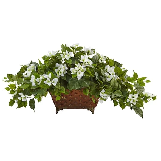 17" Bougainvillea In Metal Planter 3 17" Bougainvillea In Metal Planter