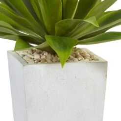 2ft. Agave In White Planter -Michaels D262808S 13