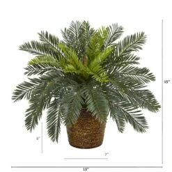 15" Cycas In Basket -Michaels D262823S 2