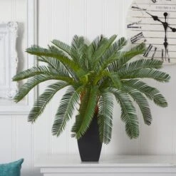 2.5ft. Cycas In Black Planter -Michaels D262833S 12