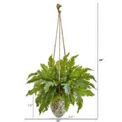 2.5ft. Fern Plant In Hanging Decorative Vase -Michaels D262948S 2