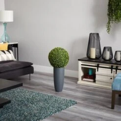 2.5ft. Boxwood Topiary Plant In Gray Cylinder Planter 13 2.5ft. Boxwood Topiary Plant In Gray Cylinder Planter -Michaels D262951S 15