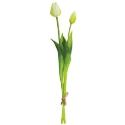 Cream White & Green Tulip Bundle -Michaels D264594S 1 1