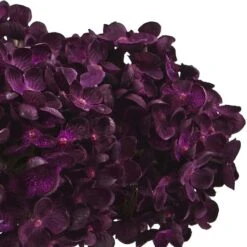 8.5" Purple Hydrangea Arrangement In Glass Vase -Michaels D292549S 12