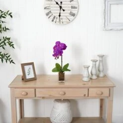 24" Purple Moth Orchid Arrangement In Vase 8 24" Purple Moth Orchid Arrangement In Vase -Michaels D292559S 12