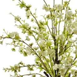 2ft. White Cherry Blossom In Glass Vase -Michaels D292574S 12