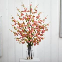 2ft. Pink Cherry Blossom In Glass Vase 10 2ft. Pink Cherry Blossom In Glass Vase -Michaels D292575S 13
