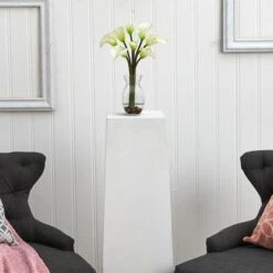 16" Classic Calla Lily Arrangement In Vase 9 16" Classic Calla Lily Arrangement In Vase -Michaels D292585S 12