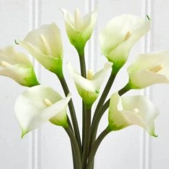 16" Classic Calla Lily Arrangement In Vase 11 16" Classic Calla Lily Arrangement In Vase -Michaels D292585S 14