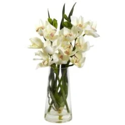 19" Cream Boat Orchid In Vase -Michaels D292589S 11 1