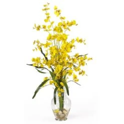 2.5ft. Yellow Dancing Lady Arrangement In Vase