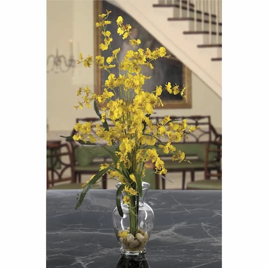 2.5ft. Yellow Dancing Lady Arrangement In Vase 5 2.5ft. Yellow Dancing Lady Arrangement In Vase - Image 3