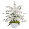 21" White Dancing Lady Arrangement In White Vase -Michaels D292599S 1