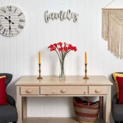 20" Mini Calla Lily Arrangement In Tall Vase, Red -Michaels D292661S 15