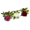 6" Assorted Peony In Glass Vase Set, 3ct. -Michaels D292684S 1