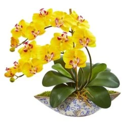 16" Moth Orchid Arrangement In Vase -Michaels D292694S 1 1